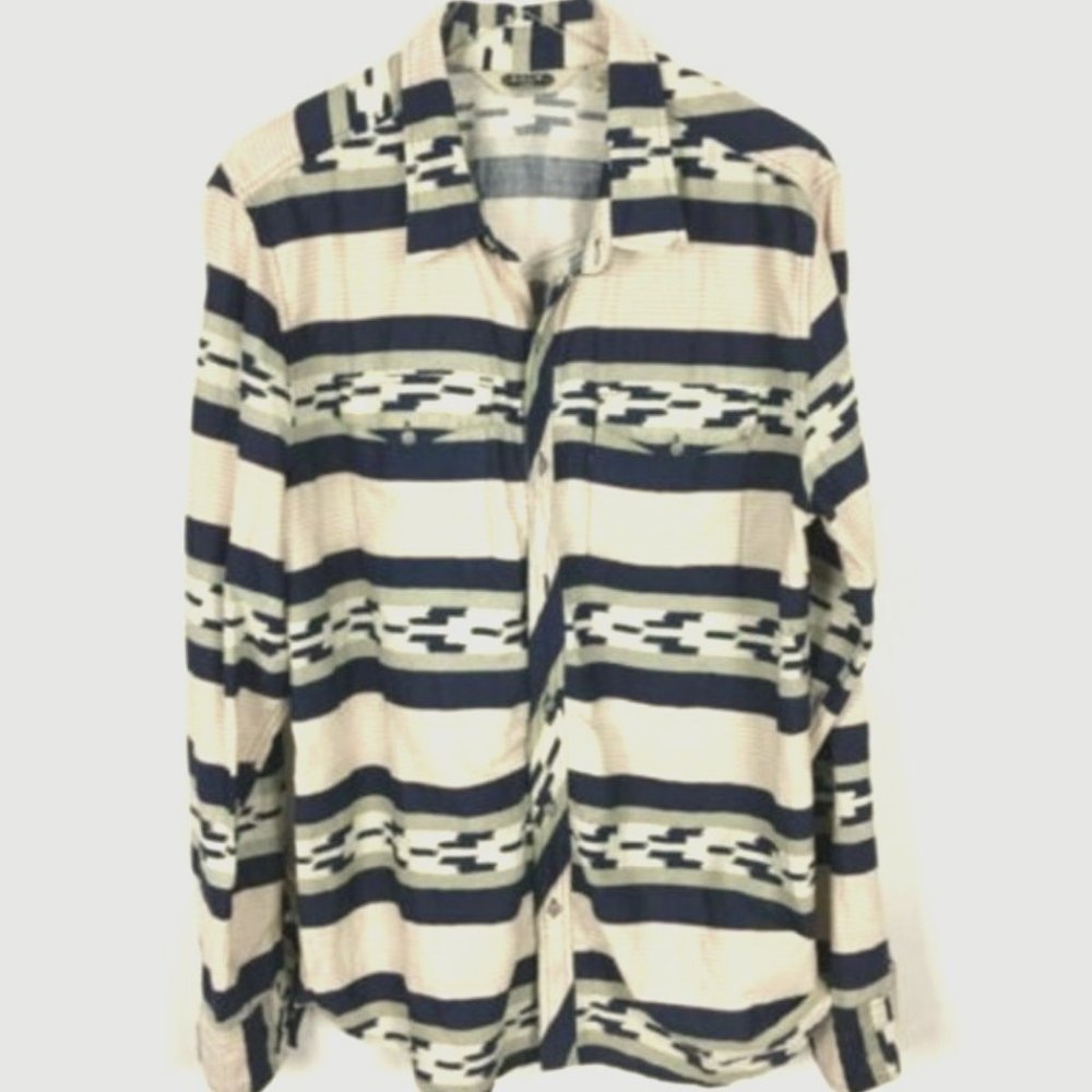 Salt Valley Western Aztec Indian Button Down XL